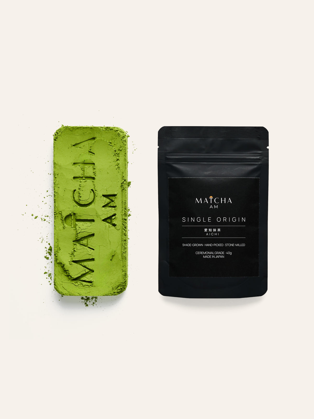 Matcha AM ceremonial matcha and pouch